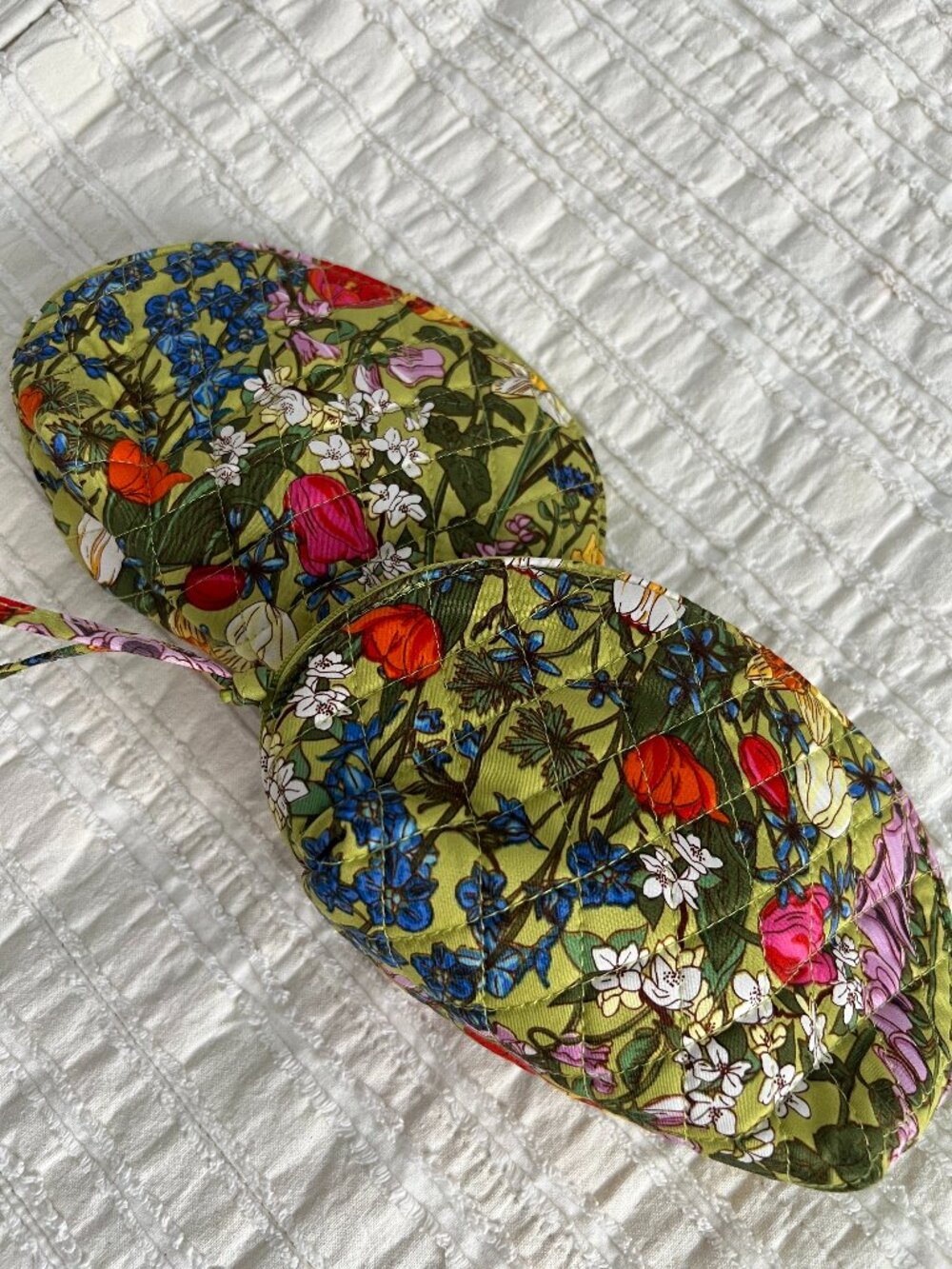 Vera Bradley Cotton Mini Dome Cosmetic Pouch - Meadow Banquet
